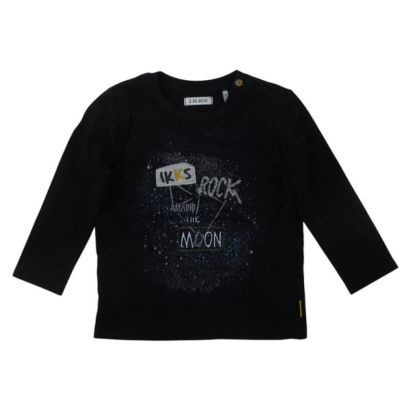 T-shirt met lange mouwen - IKKS - 74 cm (12 maanden) – Tweedehands baby- en kinderkleding van IKKS – Les Ptits Potes