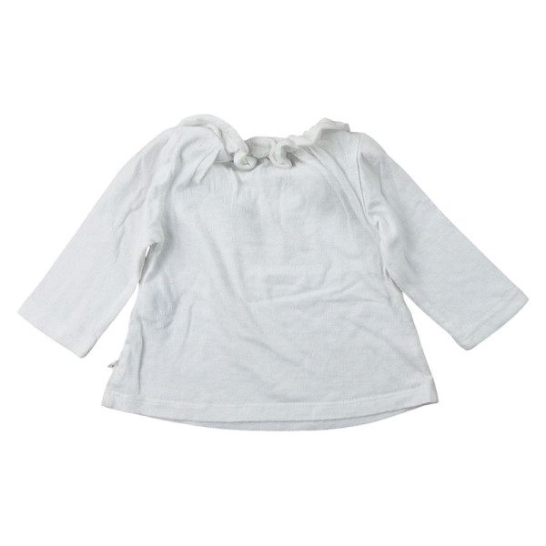 T-shirt met lange mouwen - Okaidi-Obaibi - 59 cm (3 maanden) – Tweedehands baby- en kinderkleding van Okaidi-Obaibi – Les Pti