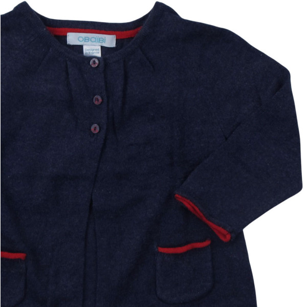 Weste - Okaidi-Obaibi - 68 cm (6 Monate) – Secondhand-Babykleidung/-Kinderkleidung von Okaidi-Obaibi – Les Ptits Potes