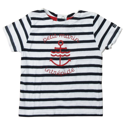 T-shirt met korte mouwen - Terre de marins - 74 cm (12 maanden) – Tweedehands baby- en kinderkleding van Terre de marins – Le
