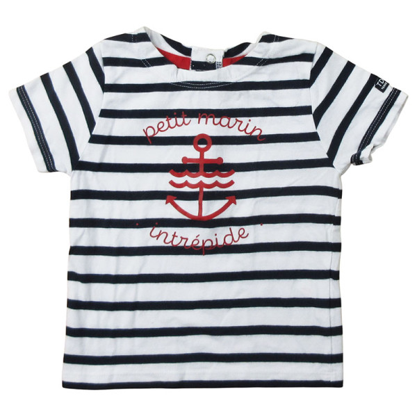 T-Shirt - TERRE DE MARINS - 12 mois (74) – Vêtement d’occasion bébé/enfant Terre de marins – Les Ptits Potes