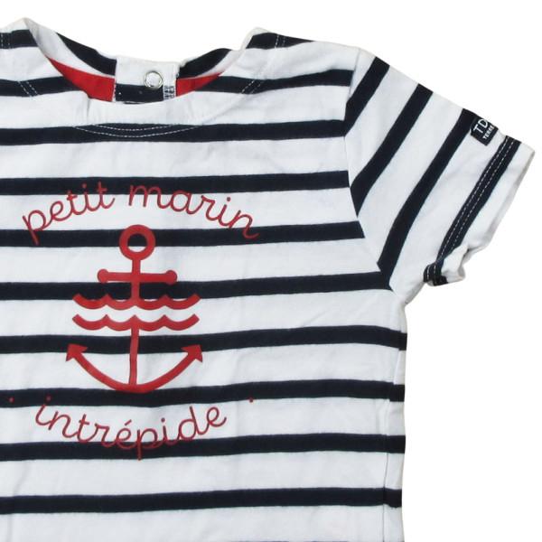 T-shirt met korte mouwen - Terre de marins - 74 cm (12 maanden) – Tweedehands baby- en kinderkleding van Terre de marins – Le