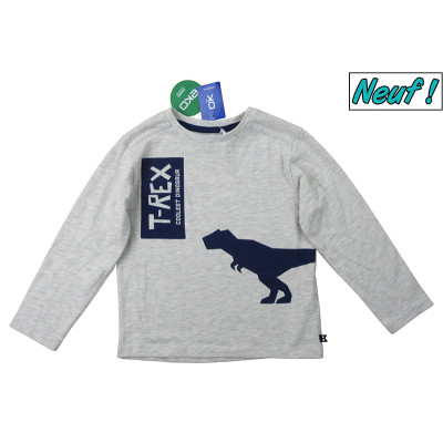 T-shirt met lange mouwen - Okaidi-Obaibi - 104 cm (4 jaar) – Tweedehands baby- en kinderkleding van Okaidi-Obaibi – Les Ptits