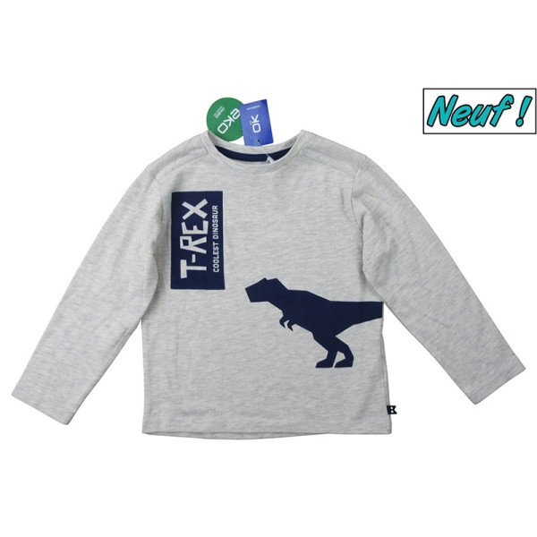 T-shirt met lange mouwen - Okaidi-Obaibi - 104 cm (4 jaar) – Tweedehands baby- en kinderkleding van Okaidi-Obaibi – Les Ptits