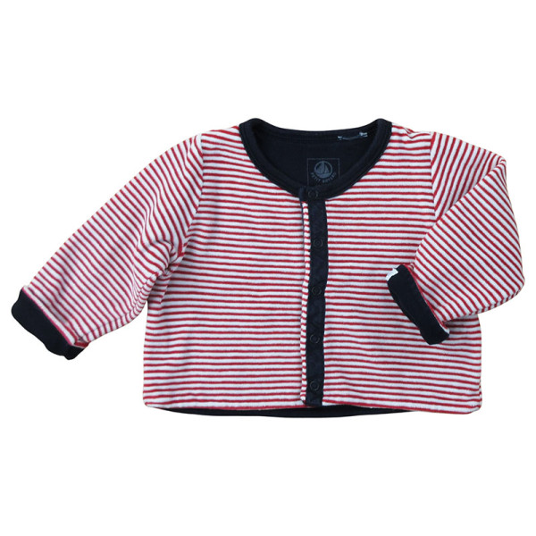 Weste - Petit bateau - 68 cm (6 Monate) – Secondhand-Babykleidung/-Kinderkleidung von Petit bateau – Les Ptits Potes