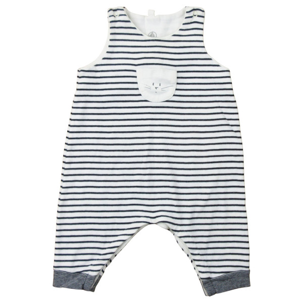Langer Overall - Petit bateau - 54 cm (1 Monat) – Secondhand-Babykleidung/-Kinderkleidung von Petit bateau – Les Ptits Potes