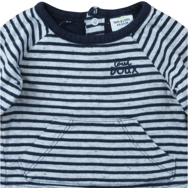 T-shirt met lange mouwen - Tape à l'Oeil - 59 cm (3 maanden) – Tweedehands baby- en kinderkleding van Tape à l'Oeil – Les Pti