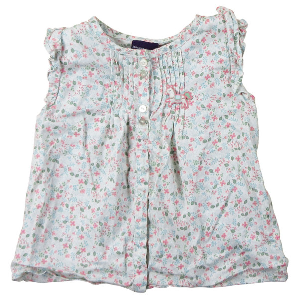 Blouse met korte mouwen - Sergent Major - 86 cm (2 jaar) – Tweedehands baby- en kinderkleding van Sergent Major – Les Ptits P