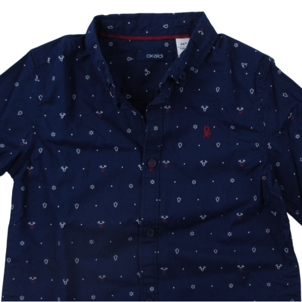 Overhemd met lange mouwen - Okaidi-Obaibi - 104 cm (4 jaar) – Tweedehands baby- en kinderkleding van Okaidi-Obaibi – Les Ptit