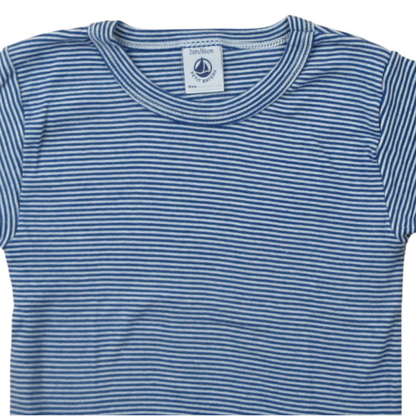 T-shirt met korte mouwen - Petit bateau - 86 cm (2 jaar) – Tweedehands baby- en kinderkleding van Petit bateau – Les Ptits Po