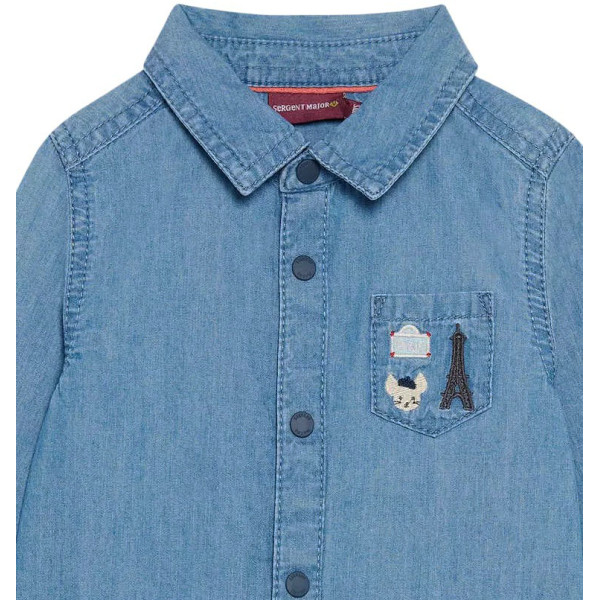 Overhemd met lange mouwen - Sergent Major - 80 cm (18 maanden) – Tweedehands baby- en kinderkleding van Sergent Major – Les P