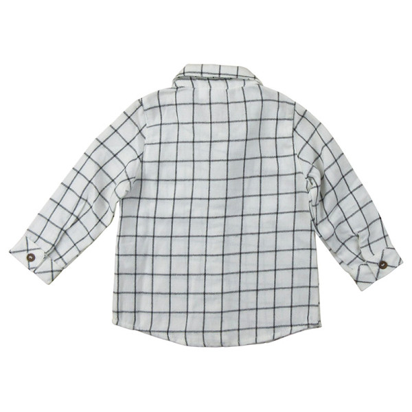 Hemd mit langen Ärmeln - Grain de blé - 71 cm (9 Monate) – Secondhand-Babykleidung/-Kinderkleidung von Grain de blé – Les Pti