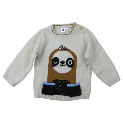 Pull - GRAIN DE BLÉ - 12 mois