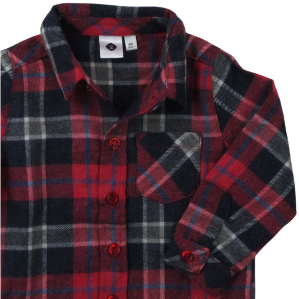 Hemd mit langen Ärmeln - Grain de blé - 68 cm (6 Monate) – Secondhand-Babykleidung/-Kinderkleidung von Grain de blé – Les Pti