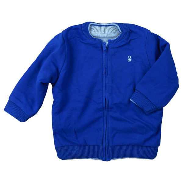 Gilet réversible - OBAÏBI - 12 mois (74) – Vêtement d’occasion bébé/enfant Okaidi-Obaibi – Les Ptits Potes