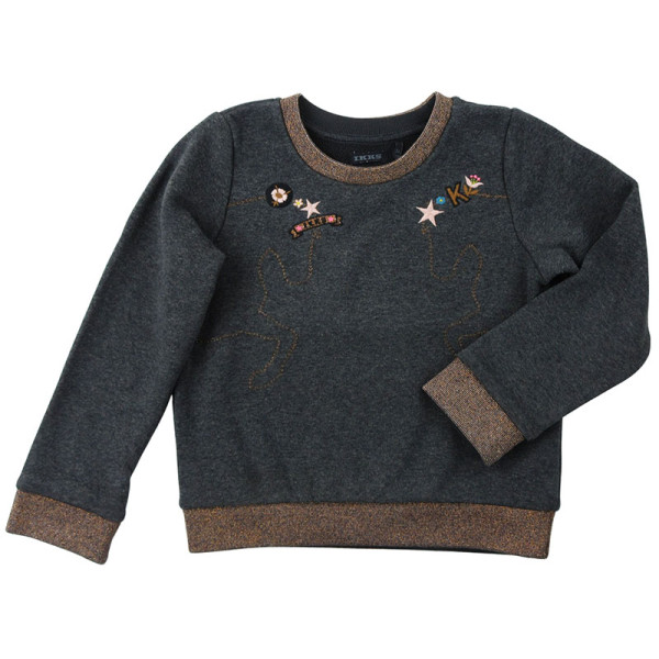Sweatshirt - IKKS - 110 cm (5 Jahre) – Secondhand-Babykleidung/-Kinderkleidung von IKKS – Les Ptits Potes