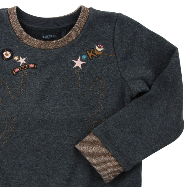 Sweater - IKKS - 110 cm (5 jaar) – Tweedehands baby- en kinderkleding van IKKS – Les Ptits Potes