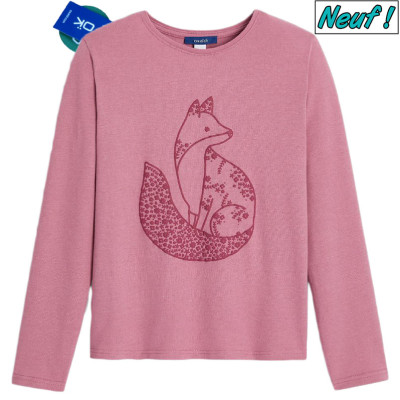 T-shirt met lange mouwen - Okaidi-Obaibi - 104 cm (4 jaar) – Tweedehands baby- en kinderkleding van Okaidi-Obaibi – Les Ptits