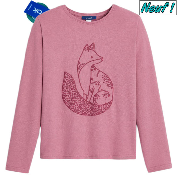 Langarmshirt - Okaidi-Obaibi - 104 cm (4 Jahre) – Secondhand-Babykleidung/-Kinderkleidung von Okaidi-Obaibi – Les Ptits Potes