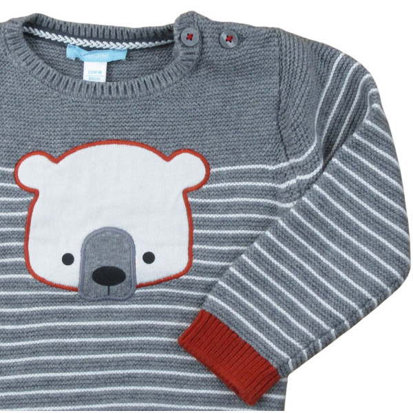 Trui - Okaidi-Obaibi - 86 cm (23 maanden) – Tweedehands baby- en kinderkleding van Okaidi-Obaibi – Les Ptits Potes