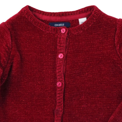 Gilet polaire pailleté - OBAÏBI - 3 ans (98) – Vêtement d’occasion bébé/enfant Okaidi-Obaibi – Les Ptits Potes