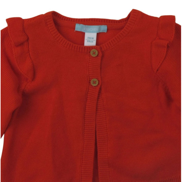 Weste - Okaidi-Obaibi - 59 cm (3 Monate) – Secondhand-Babykleidung/-Kinderkleidung von Okaidi-Obaibi – Les Ptits Potes