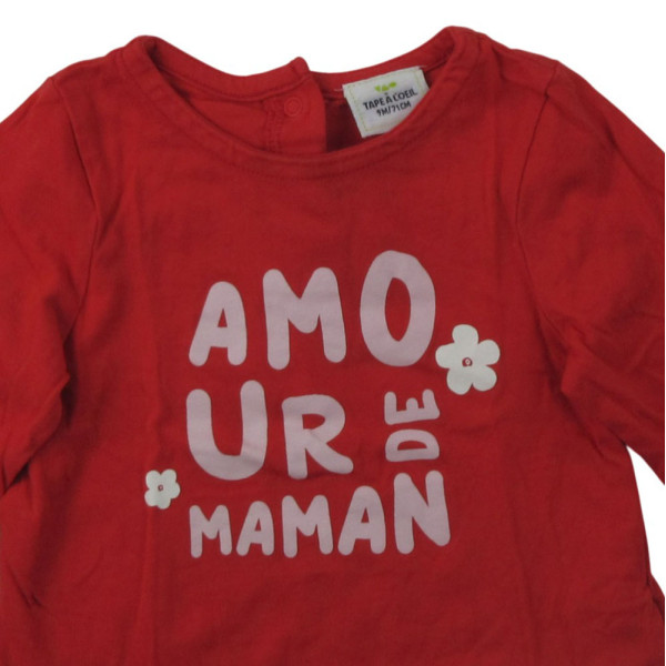 T-shirt met lange mouwen - Tape à l'Oeil - 71 cm (9 maanden) – Tweedehands baby- en kinderkleding van Tape à l'Oeil – Les Pti
