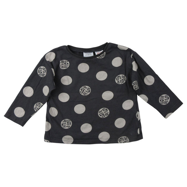 Langarmshirt - Zara - 9-12 Monate 80 cm – Secondhand-Babykleidung/-Kinderkleidung von Zara – Les Ptits Potes