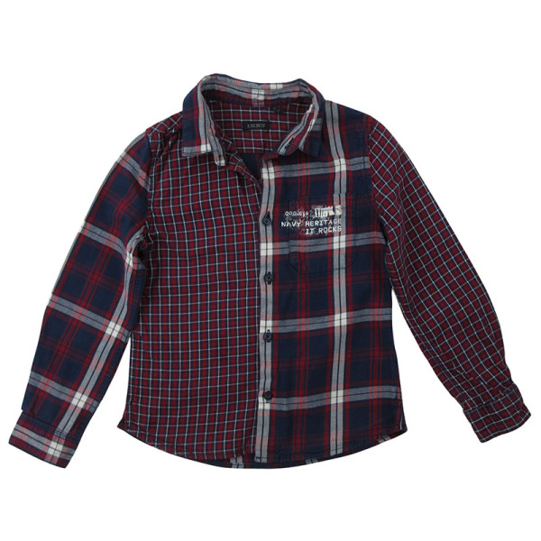 Hemd mit langen Ärmeln - IKKS - 116 cm (6 Jahre) – Secondhand-Babykleidung/-Kinderkleidung von IKKS – Les Ptits Potes