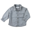 Overhemd met lange mouwen - Zara - 6-9 maanden 74 cm – Tweedehands baby- en kinderkleding van Zara – Les Ptits Potes