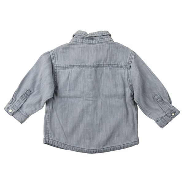 Overhemd met lange mouwen - Zara - 6-9 maanden 74 cm – Tweedehands baby- en kinderkleding van Zara – Les Ptits Potes