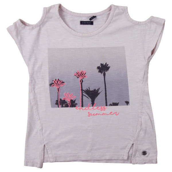 Kurzarmshirt - IKKS - 110 cm (5 Jahre) – Secondhand-Babykleidung/-Kinderkleidung von IKKS – Les Ptits Potes