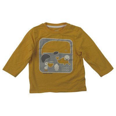 T-shirt met lange mouwen - Okaidi-Obaibi - 74 cm (12 maanden) – Tweedehands baby- en kinderkleding van Okaidi-Obaibi – Les Pt