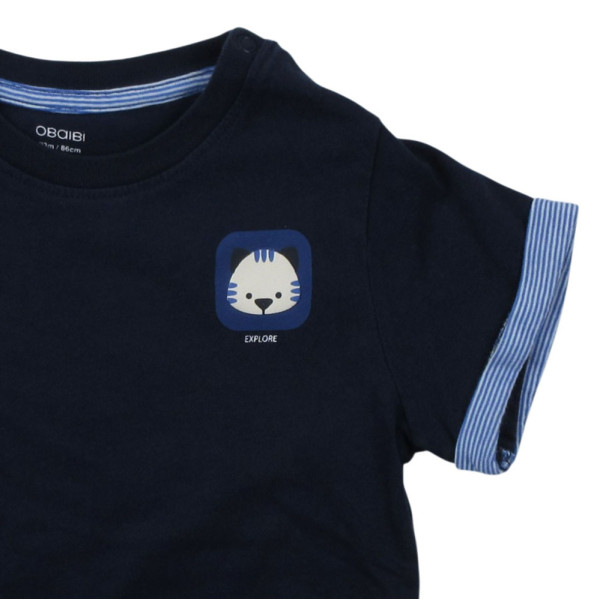Kurzarmshirt - Okaidi-Obaibi - 86 cm (23 Monate) – Secondhand-Babykleidung/-Kinderkleidung von Okaidi-Obaibi – Les Ptits Pote