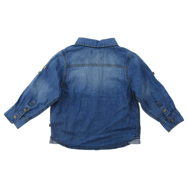 Hemd mit langen Ärmeln - Okaidi-Obaibi - 80 cm (18 Monate) – Secondhand-Babykleidung/-Kinderkleidung von Okaidi-Obaibi – Les 