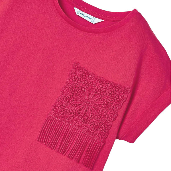 T-shirt met korte mouwen - Mayoral - 104 cm (4 jaar) – Tweedehands baby- en kinderkleding van Mayoral – Les Ptits Potes