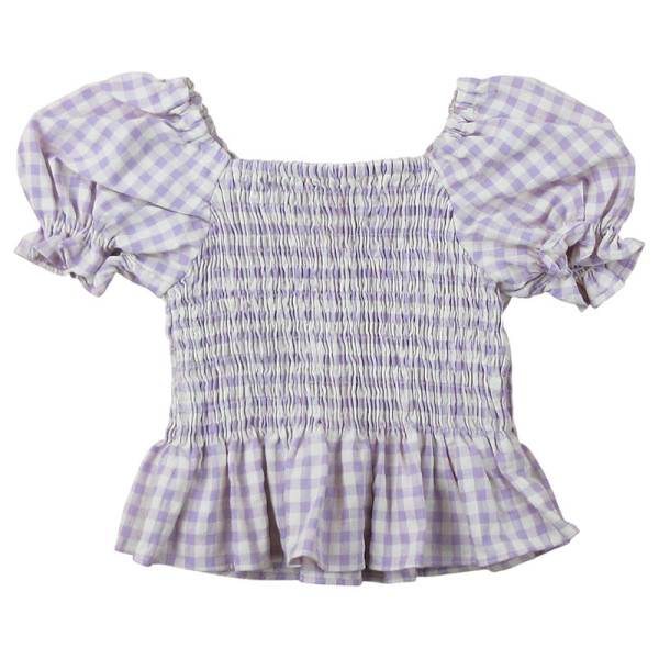 Blouse met korte mouwen - Zara - 2-3 jaar 98 cm – Tweedehands baby- en kinderkleding van Zara – Les Ptits Potes