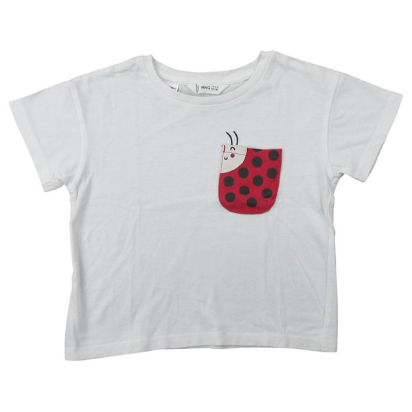 T-shirt met korte mouwen - Mango - 18-24 mois 92 cm – Tweedehands baby- en kinderkleding van Mango – Les Ptits Potes