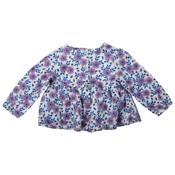 Bluse mit langen Ärmeln - Sergent Major - 71 cm (9 Monate) – Secondhand-Babykleidung/-Kinderkleidung von Sergent Major – Les 