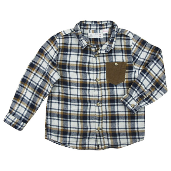 Hemd mit langen Ärmeln - Zara - 3-4 Jahre 104 cm – Secondhand-Babykleidung/-Kinderkleidung von Zara – Les Ptits Potes