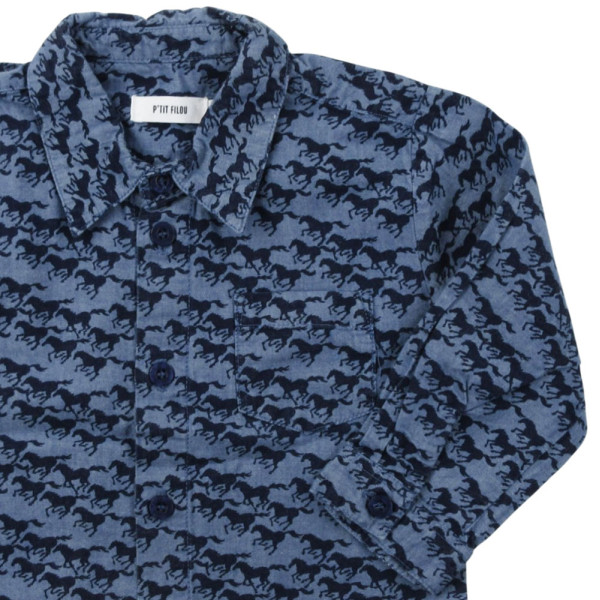 Chemise - P'TIT FILOU - 12 mois – Vêtement d’occasion bébé/enfant Filou & Friends – Les Ptits Potes