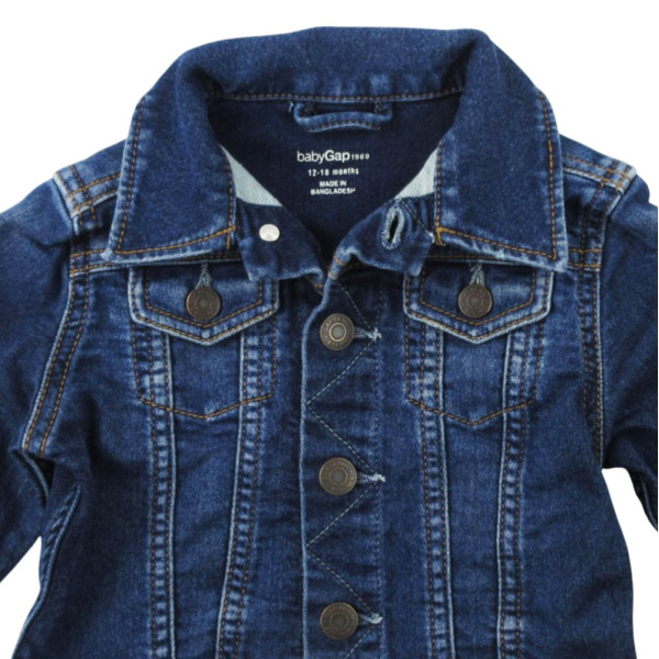 Veste en jean - GAP - 12-18 mois (86) – Vêtement d’occasion bébé/enfant Gap – Les Ptits Potes
