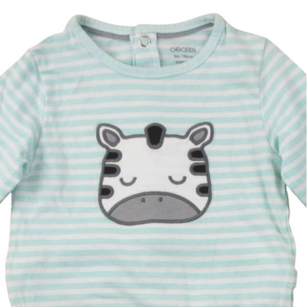Pyjama - Okaidi-Obaibi - 59 cm (3 maanden) – Tweedehands baby- en kinderkleding van Okaidi-Obaibi – Les Ptits Potes