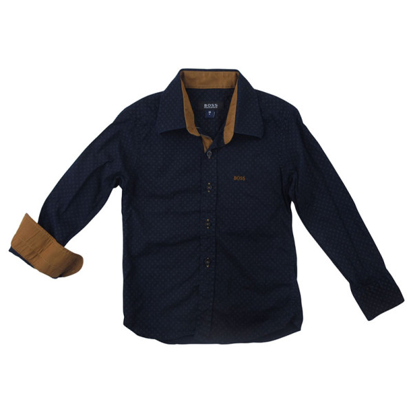 Hemd mit langen Ärmeln - Hugo Boss - 110 cm (5 Jahre) – Secondhand-Babykleidung/-Kinderkleidung von Hugo Boss – Les Ptits Pot