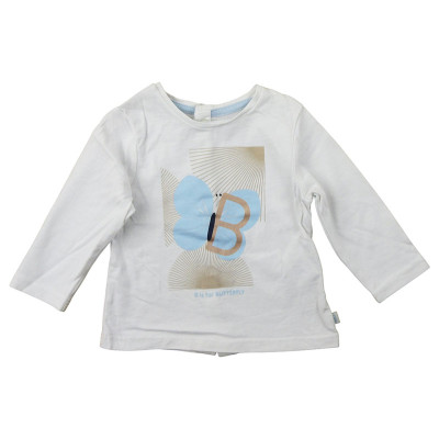 T-shirt met lange mouwen - Okaidi-Obaibi - 59 cm (3 maanden) – Tweedehands baby- en kinderkleding van Okaidi-Obaibi – Les Pti