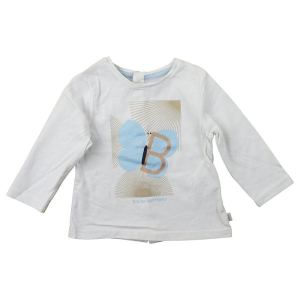 Langarmshirt - Okaidi-Obaibi - 59 cm (3 Monate) – Secondhand-Babykleidung/-Kinderkleidung von Okaidi-Obaibi – Les Ptits Potes