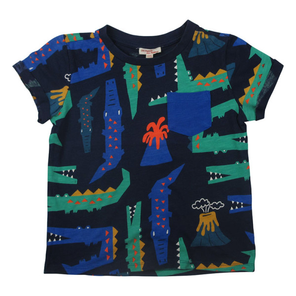 Kurzarmshirt - Dpam - 116 cm (6 Jahre) – Secondhand-Babykleidung/-Kinderkleidung von Dpam – Les Ptits Potes