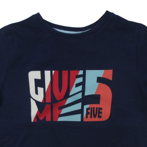 T-shirt met korte mouwen - Okaidi-Obaibi - 116 cm (6 jaar) – Tweedehands baby- en kinderkleding van Okaidi-Obaibi – Les Ptits