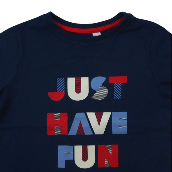 T-shirt met korte mouwen - Okaidi-Obaibi - 116 cm (6 jaar) – Tweedehands baby- en kinderkleding van Okaidi-Obaibi – Les Ptits