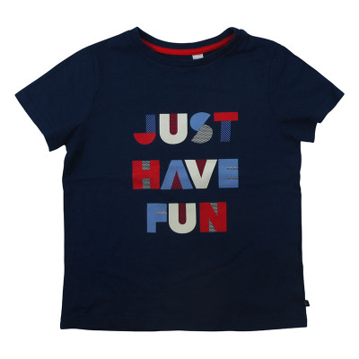 T-shirt met korte mouwen - Okaidi-Obaibi - 116 cm (6 jaar) – Tweedehands baby- en kinderkleding van Okaidi-Obaibi – Les Ptits